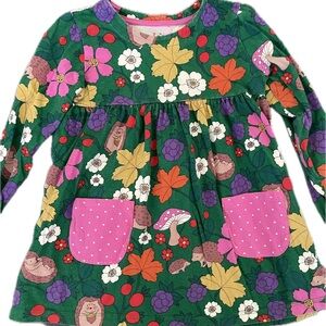 Mini Boden Green Floral Kids Matching Set